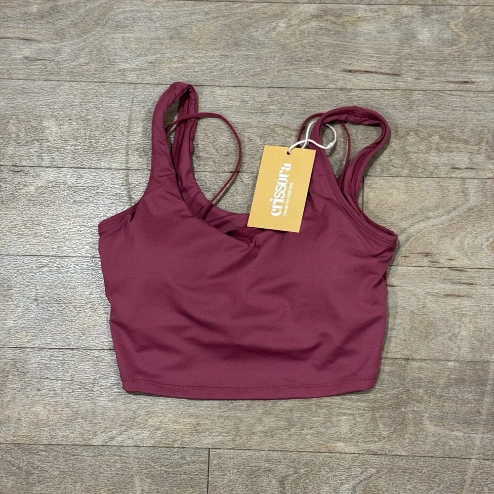 NWT Crissova (2) Nursing Bra Sea Foam Green & Maroon Size Medium - Picture 4 of 5